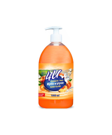 Skystas muilas 4U Peach, 1L